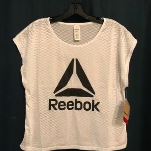 Mesh Court Side Crop Tee